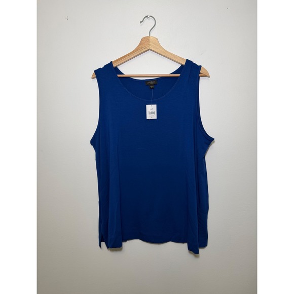J. Jill Tops - J.Jill Wearever A-Line Tank – Blue Diamond – Size XL – NWT